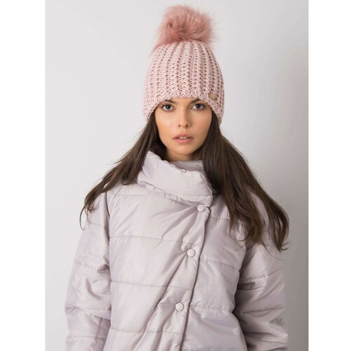 Fashion Hunters Light pink cap with metallic thread Slike