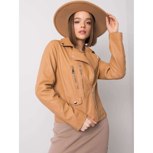 Fashion Hunters Camel women's motorcycle jacket Cijene