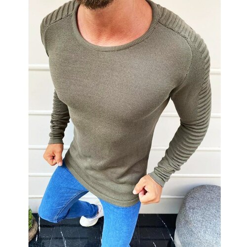 DStreet Khaki muški džemper WX1606 plavi | siva | svijetlo plavo Slike