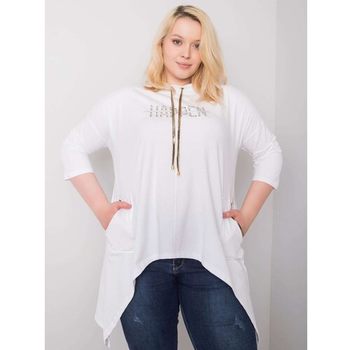 Fashion Hunters White loose blouse Slike