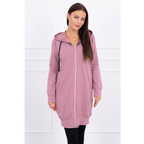 Kesi Hooded dress with a hood dark pink Slike