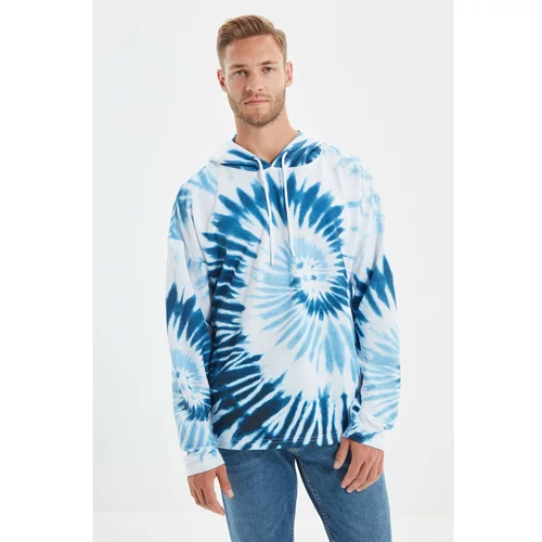 Trendyol Blue Men's Oversize Fit Sweatshirt