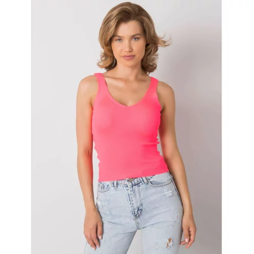Fashion Hunters Fluo pink knitted top