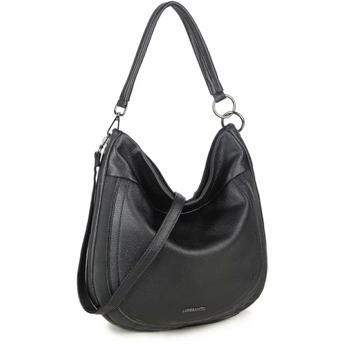 Fashionhunters LUIGISANTO women's black handbag