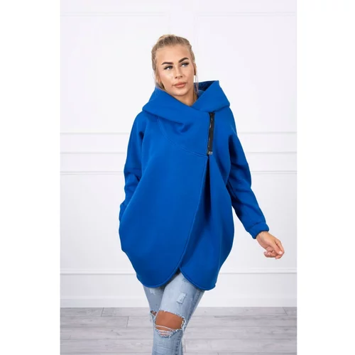 Kesi Sweatshirt with short zipper mauve-blue
