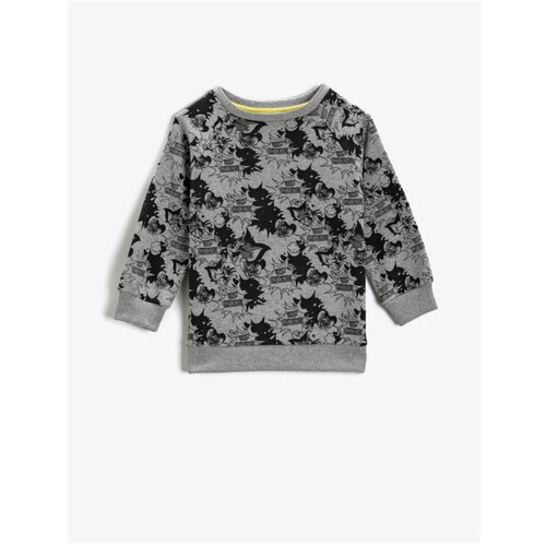 Koton Men&amp;#039;s Adult Gray Patterned Sweatshirt Slike