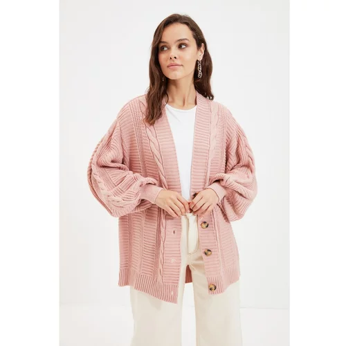 Trendyol Powder Knitted Knitted Cardigan with Buttons