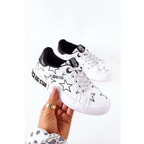 Kesi Children&amp;#039;s Leather Sneakers BIG STAR II374001 White Slike