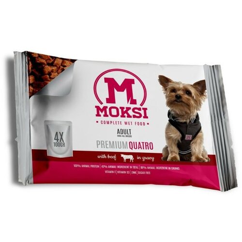 Sos za pse sa jagnjetinom u želeu 4x100g Moksi Slike