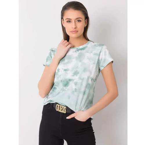 Fashion Hunters Annette green and white t-shirt