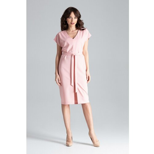 Lenitif Ženska haljina L032 bijela | roza | smeđa Slike