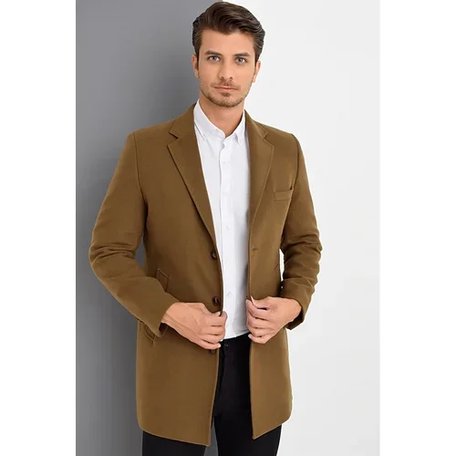 Dewberry PLT8388 MEN's COAT-CAMEL