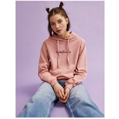 Koton Duks sa kapuljačom Hoodie vezeni pamuk Slike
