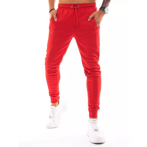 DStreet Red men's sweatpants UX3339 Slike