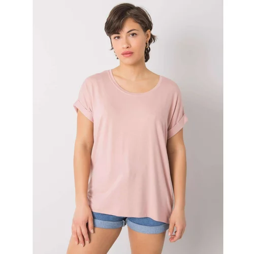 Fashion Hunters Dafne RUE PARIS t-shirt in dusty pink color