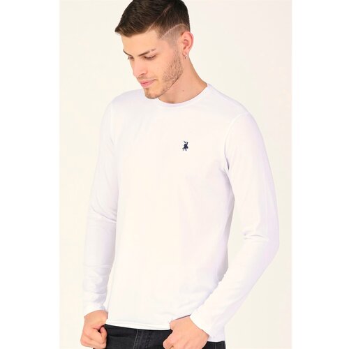 Dewberry T8588 BIKE COLLAR MEN'S SWEATSHIRT-WHITE Cijene