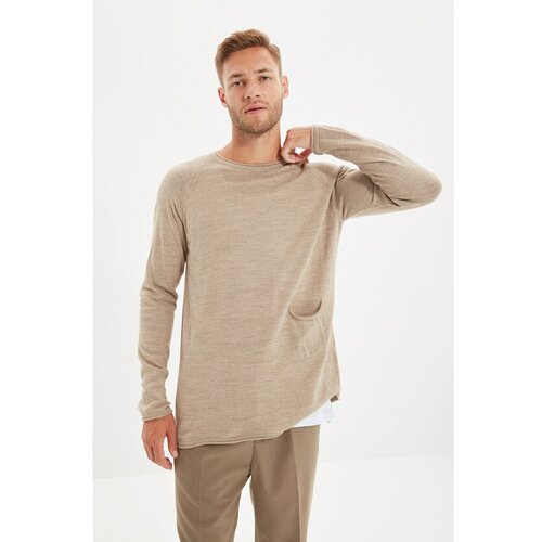 Trendyol Mink Men's Crew Collar Regular Fit Knitwear Sweater Slike