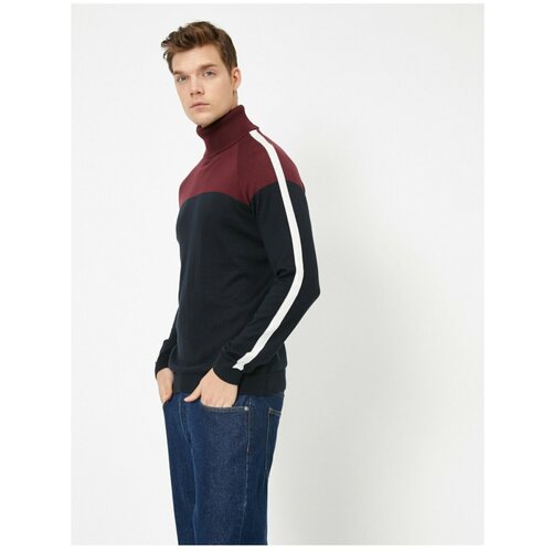 Koton Men's Navy Striped Sweater Slike