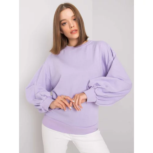 Fashion Hunters Purple sweatshirt with a cutout on the back