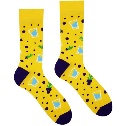 HestySocks Čarape Patterned plava | žuta Slike