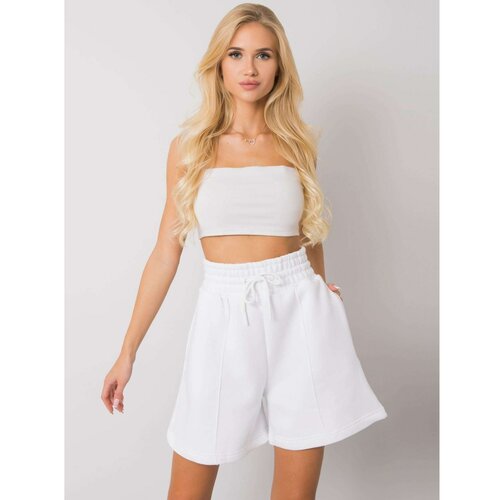 Fashion Hunters White cotton shorts Slike