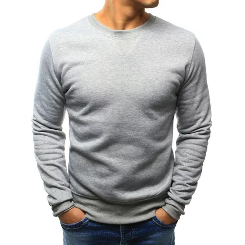 DStreet Gray men's sweatshirt without hood BX4822