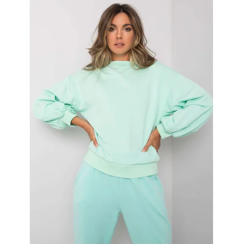 Fashion Hunters Mint sweatshirt with a cutout on the back