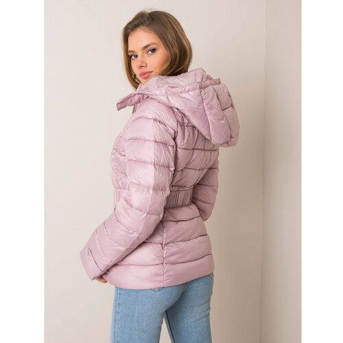 Fashion Hunters Svijetloružičasta zimska jakna s pojasom plava | pink Slike