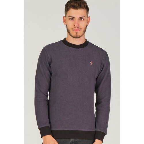 Dewberry V4004 MEN&amp;#039;S SWEATSHIRT-ANTHRACITIS Slike