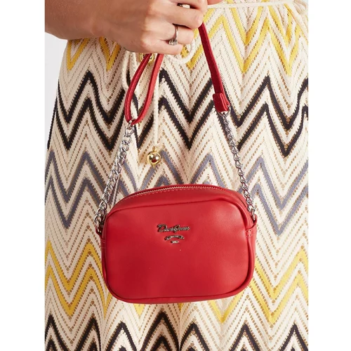 Fashionhunters Small red purse with a strap