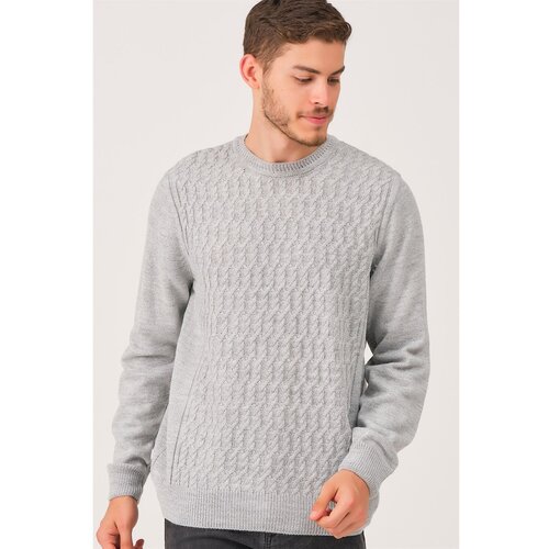 Dewberry V0214 MEN&amp;#039;S SWEATER-GRAY Slike