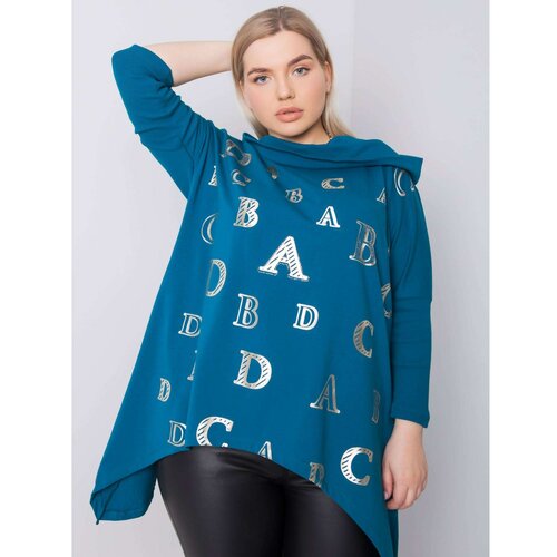 Fashion Hunters Plus size sea sweatshirt with print Slike