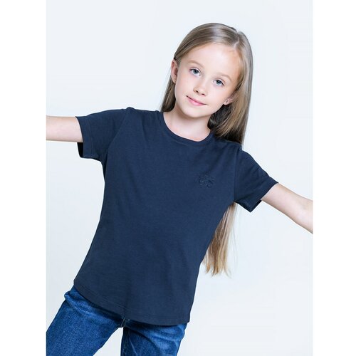 Big Star Kids's T-shirt_ss T-shirt 152061 Blue Knitted-403 Cene