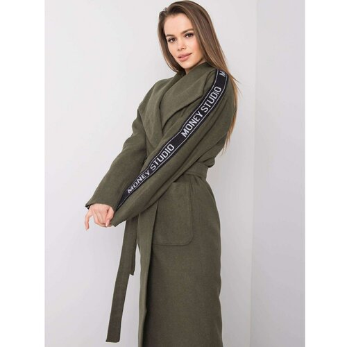 Fashion Hunters Ženski kaki kaput sa pojasom Slike