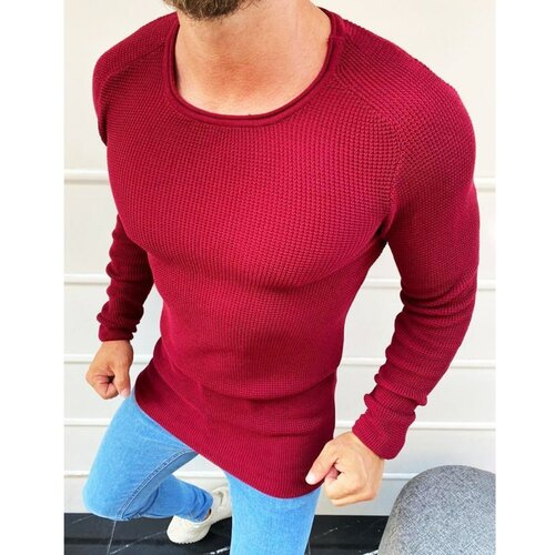 DStreet Maroon muški pulover WX1614 svijetlo plava | Crveno Slike