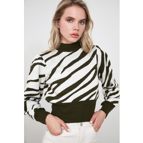 Trendyol Ženski pulover Zebra Patterned Slike