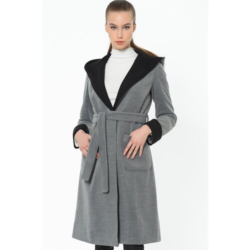 Dewberry Z6422 WOMEN's COAT-GREY Cene