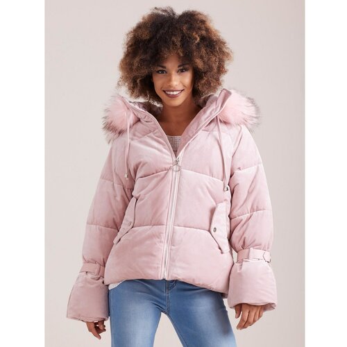 Fashion Hunters Zimska donje jakna od roze boje Cene