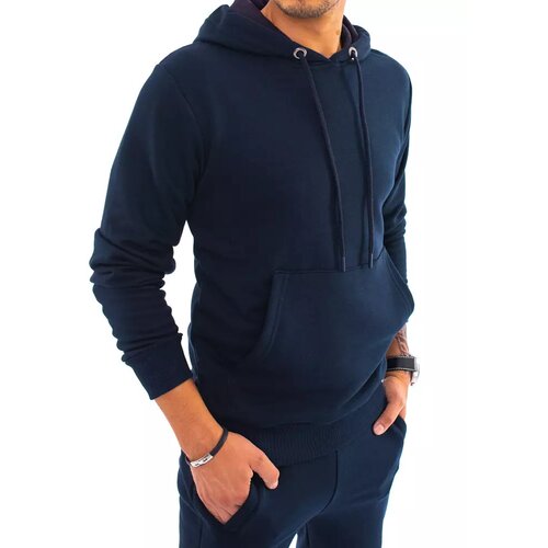DStreet Dark blue men's hoodie BX5021 Slike
