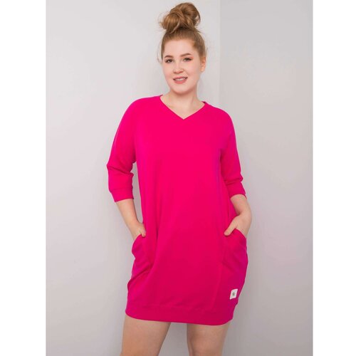 Fashion Hunters Large fuchsia dress with pockets Cene