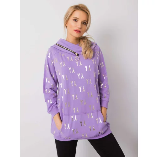 Fashionhunters Light purple Cecille sweatshirt