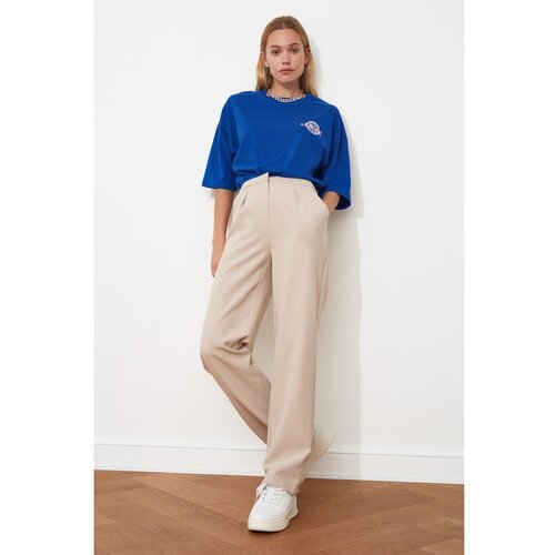 Trendyol Ženske hlače Flat Cut Slike