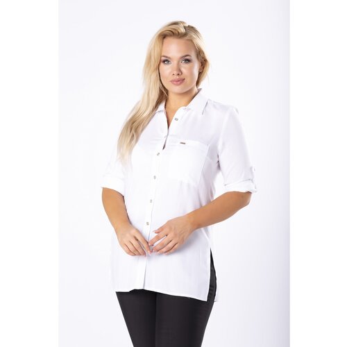 Ptakmoda shirt with breast pocket and buttoned sleeves Slike