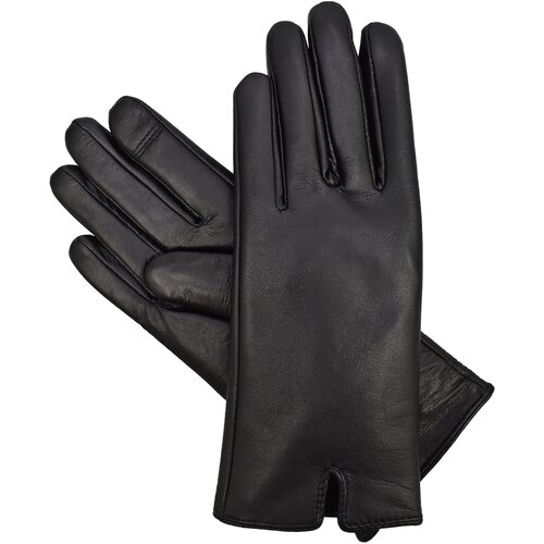 Semiline Woman&amp;#039;s Women Leather Antibacterial Gloves P8200 Slike