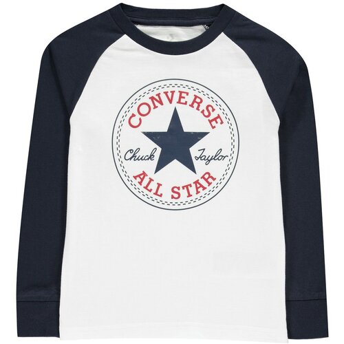 Converse Chuck majica s dugim rukavima za dječake crna | bela Slike
