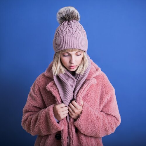 Art of Polo Woman&amp;#039;s Hat&amp;amp;Scarf cz21800 Slike