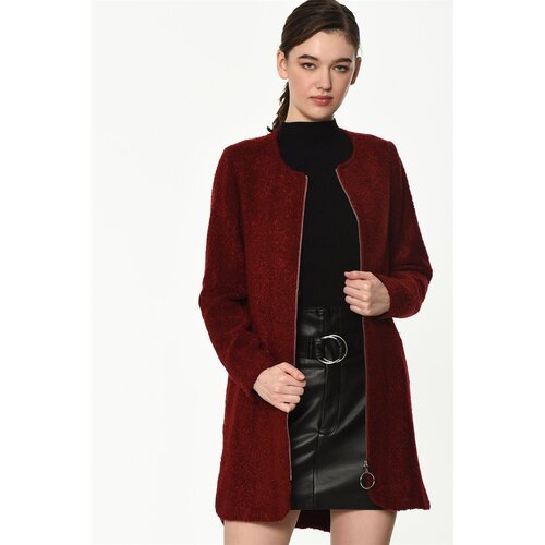 Dewberry Z6603 WOMEN KABAN-BURGUNDY Cene