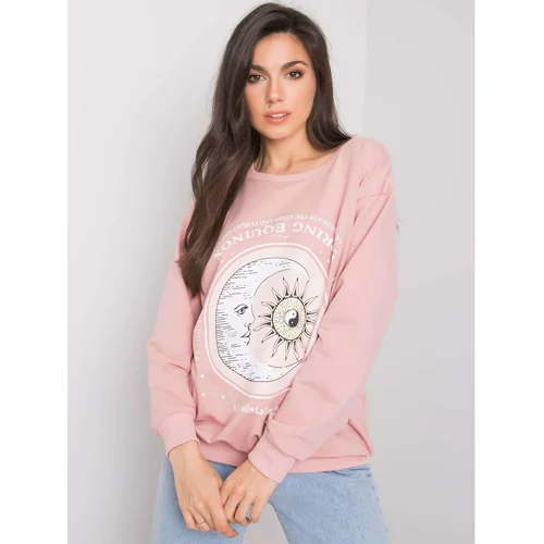 Fashion Hunters Dusty pink sweatshirt with Trisha print
