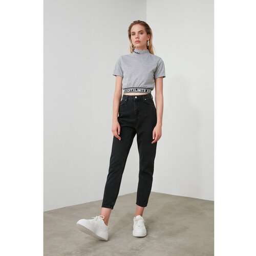 Trendyol Ženske kavbojke High Waist Mom Slike