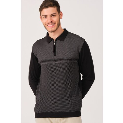 Dewberry V0331 MEN&amp;#039;S SWEATER-BLACK Slike